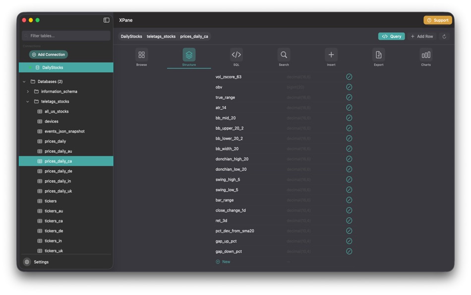 #6. XPane - Enjoy your data (macOS) Ved: 13apps