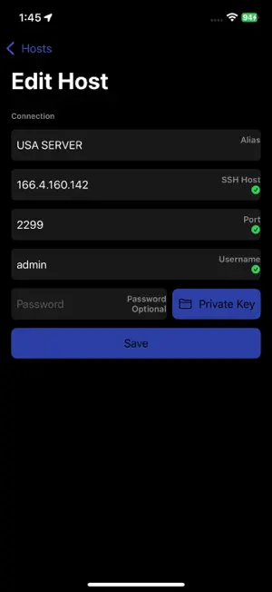 SocksSSH screenshot 2