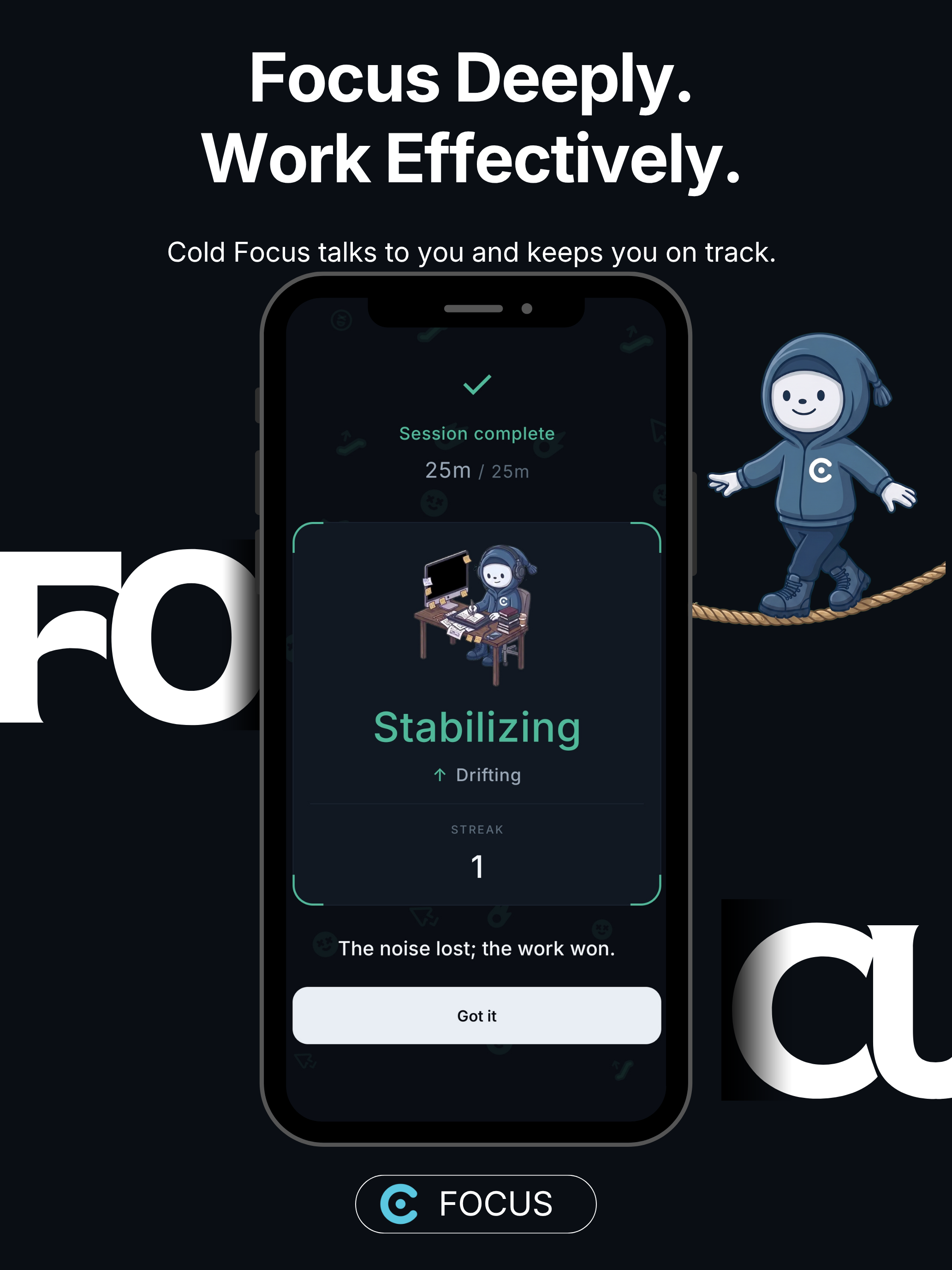 Cold Focus: Deep Work Timer screenshot 14