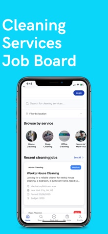 Maid/Cleaners Services iPhone screenshot