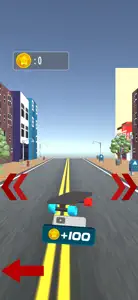 Skater dog traffic racing game screenshot #3 for iPhone