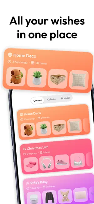 WishGrid - Wishlist & Registry screenshot 1