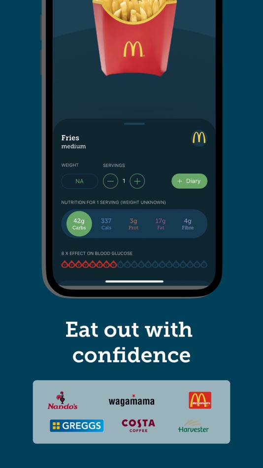 #3. Carbs & Cals: Diet & Diabetes (iOS) By: Chello Publishing