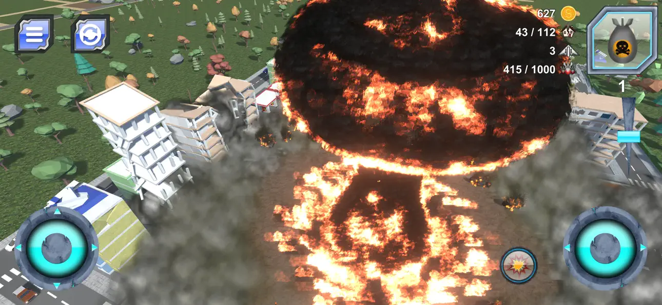 Total City Smash: Nuclear War iOS Mod IPA screenshot 1 - iOS game interface