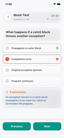 Java Basics Quiz Screenshot 4 of 5
