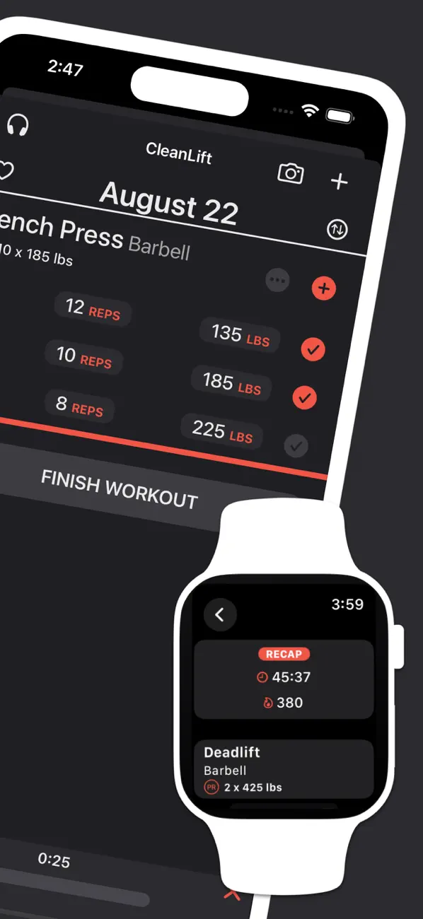 Screenshot #2 pour CleanLift - Free Weights
