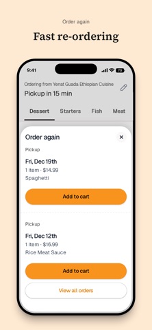 Yenat Guada Ethiopian Cuisine iPhone screenshot