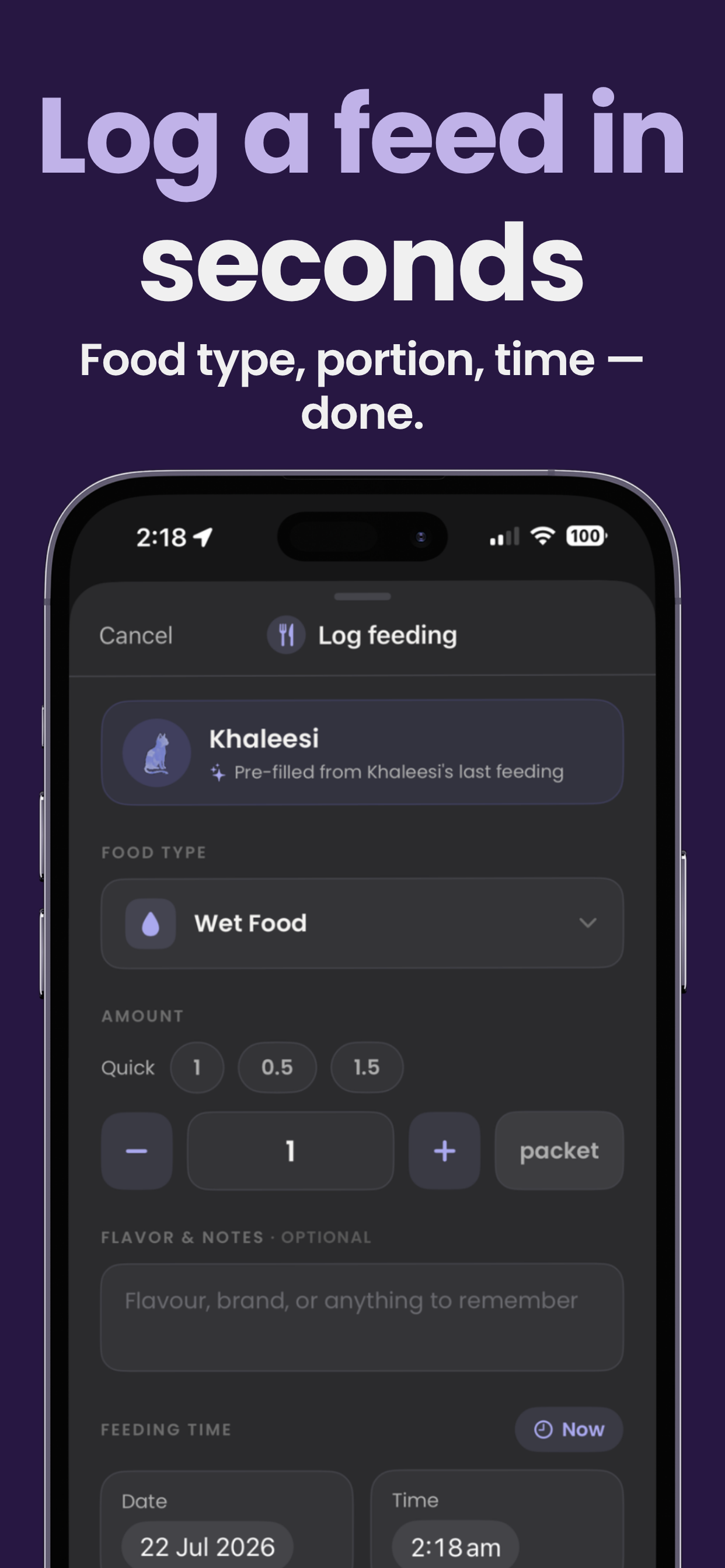 Pawfolio: Pet Feeding Tracker screenshot 10