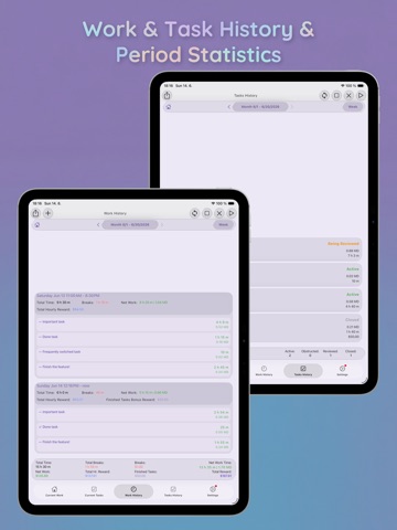 Work Tracker: Hours & ManDays iPad screenshot