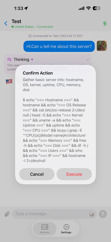 ConchTalkのiPhoneアプリ画面