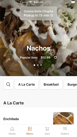 Cocina Doña Chuyita iPhone screenshot 2 - Food & Drink app