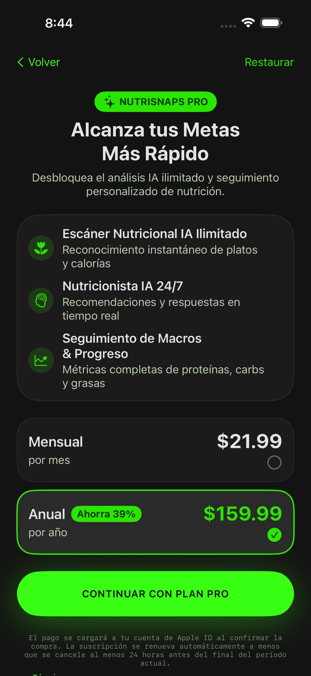 Screenshot 10 of NutriSnaps AI: Calorías