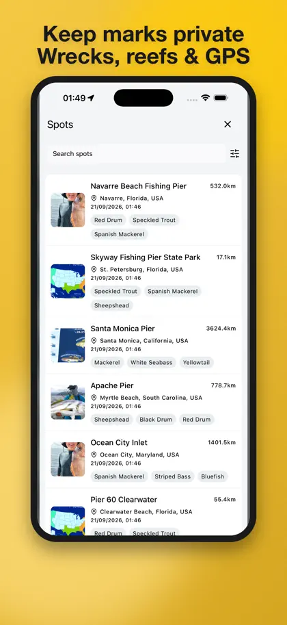 Screenshot 3 di 6 di SunnyFish：专业海钓工具箱