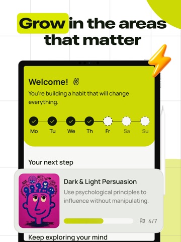 Skilldose:Self Growth & Habits iPad screenshot