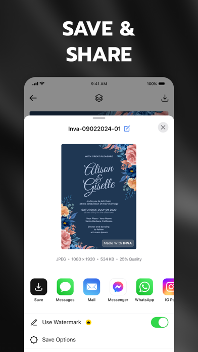 Invitation Maker - Invites Screenshot
