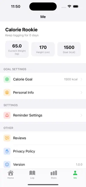 Calorie Record：Calorie Counter screenshot 4