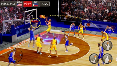 Screenshot #1 pour Jouer au basket Hoops 2024