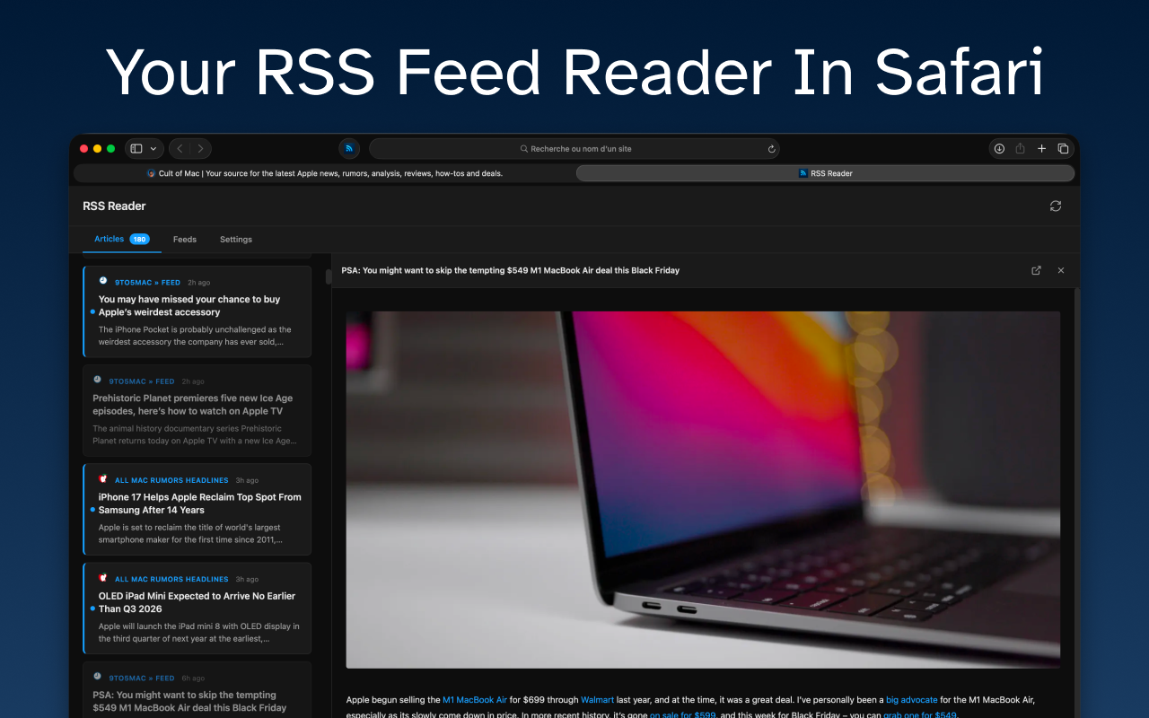 RSS Reader for Safari screenshot 5