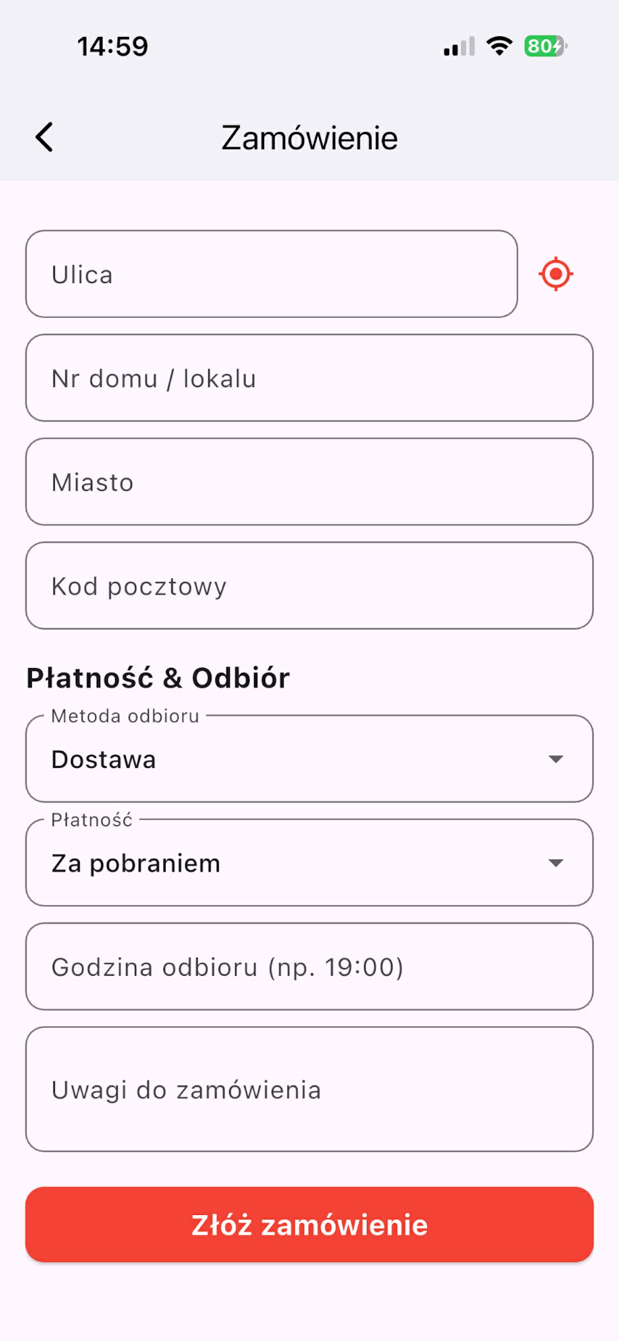 Pizza Koralowa