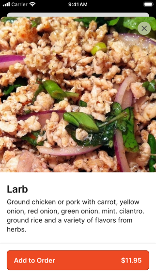 THAI DELIGHT BROADWAY iPhone screenshot 4 - Food & Drink app