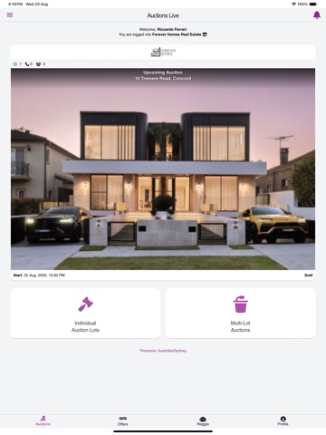 Mobile Console - RE Software iPad screenshot