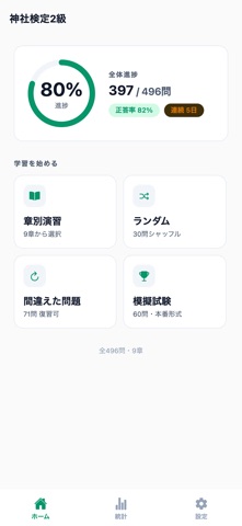 神社検定2級対策 のスクリーンショット