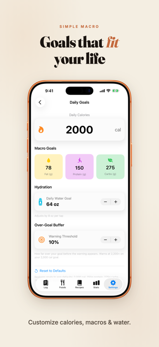 Simple Macro - Nutrition Screenshot 8 of 8