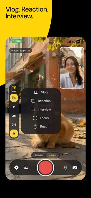 Orbicam: Dual Camera Vlog screenshot 3