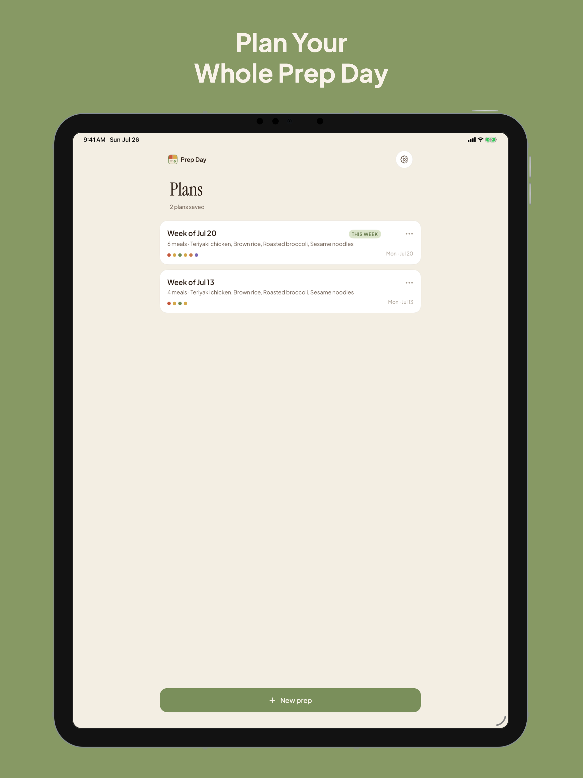 Prep Day: Weekly Meal Planner screenshot 9
