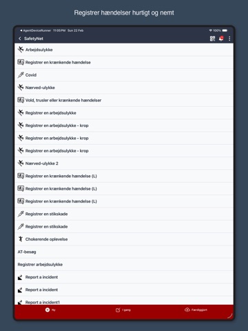 EG SafetyNet iPad screenshot