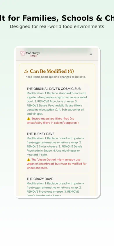 Food Allergy Ally screenshot 3