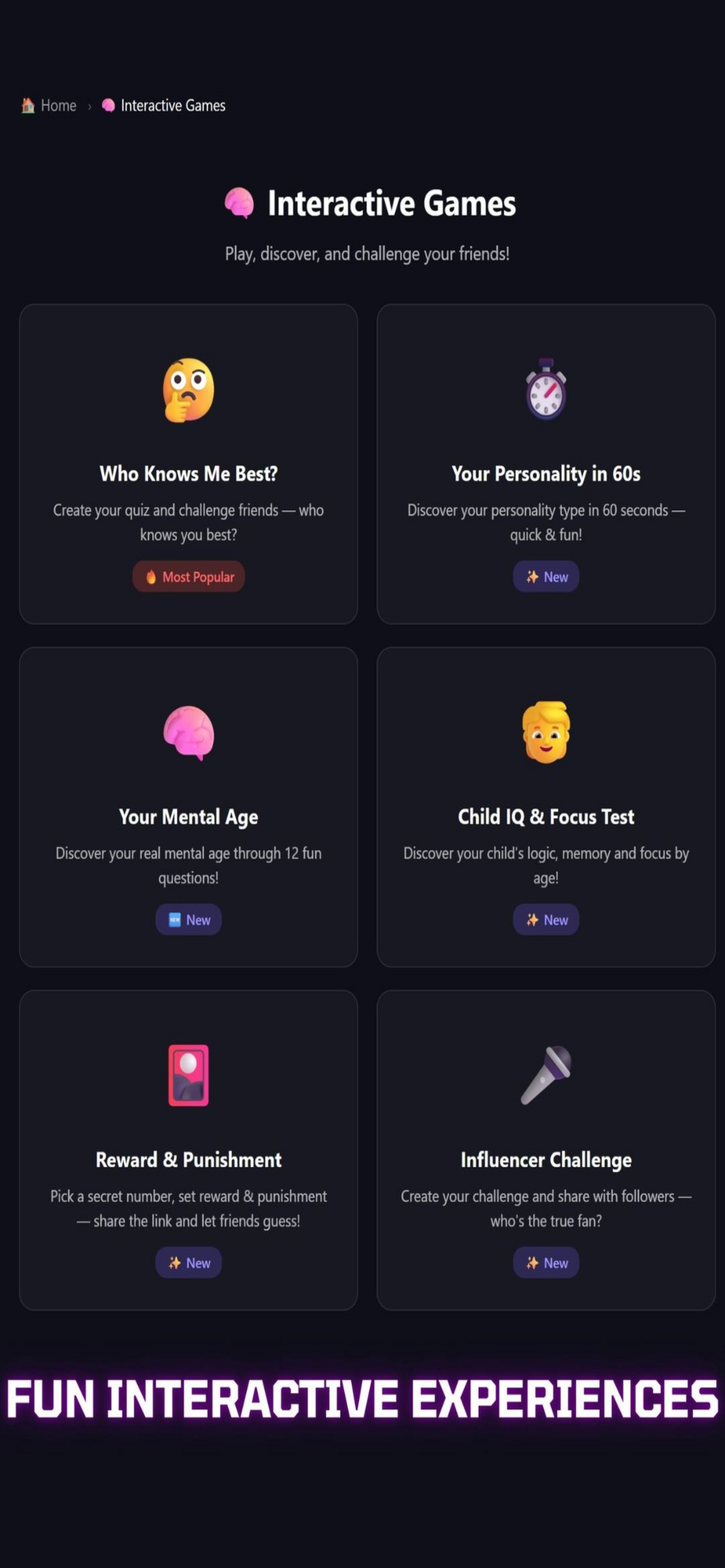 ScorePoint: Games & Challenges