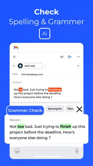 Grammar AI : Keyboard & Writer screenshot 4