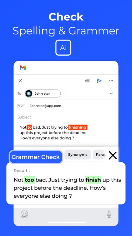 Grammar AI : Keyboard & Writer screenshot-3
