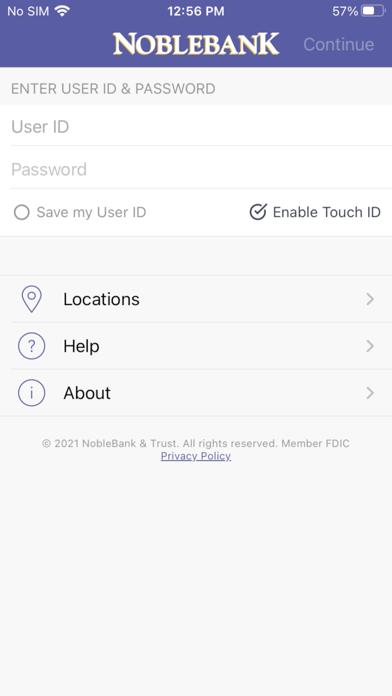 NobleBank & Trust Screenshot
