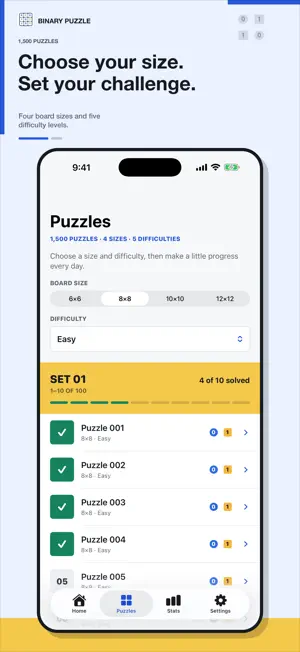 Binary Puzzle: Logic Game screenshot 3