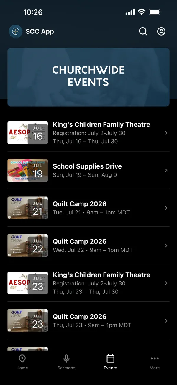 Screenshot #3 pour Southwest Community Church, CO