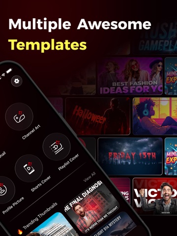 YQ for Youtube Thumbnail Maker iPad screenshot
