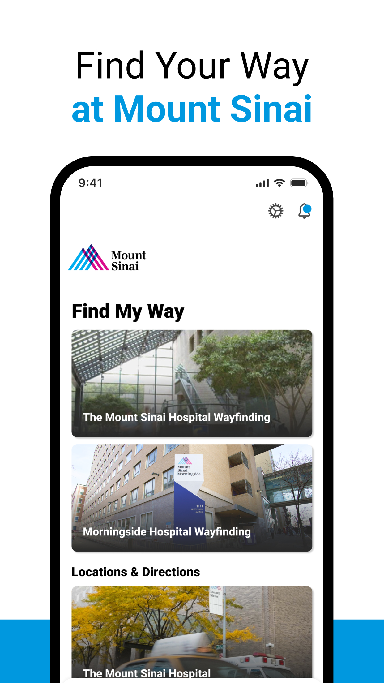 Mount Sinai Hospital Map