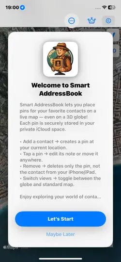 Screenshot von Smart AddressBook auf dem iPhone 1
