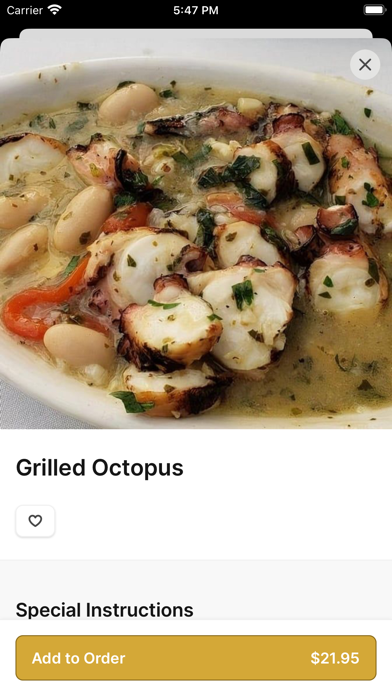 Cork & Crust Restaurant iPhone screenshot 3 - Food & Drink app