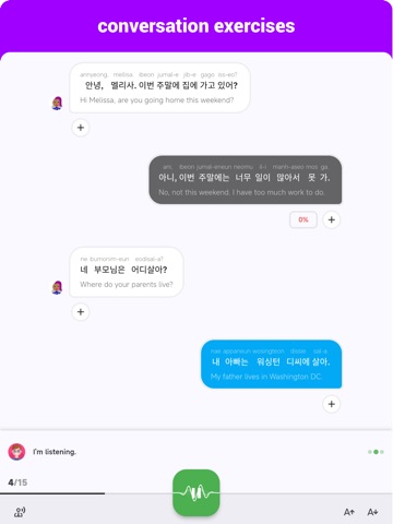 Korean  - Listening Speaking iPad screenshot