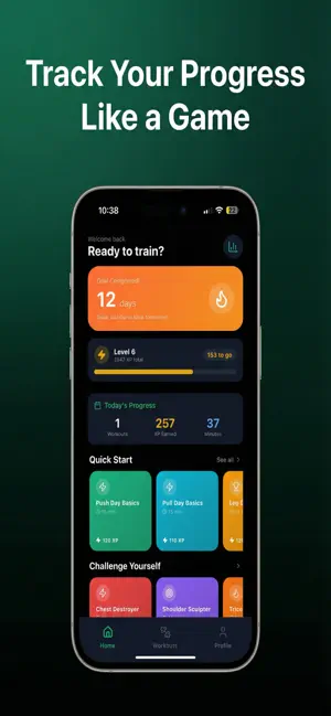 FitQuest: Workout Streaks screenshot 2