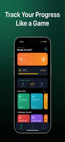 FitQuest: Workout Streaks iPhone screenshot