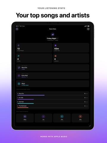 Music Sync - Listen Together iPad screenshot