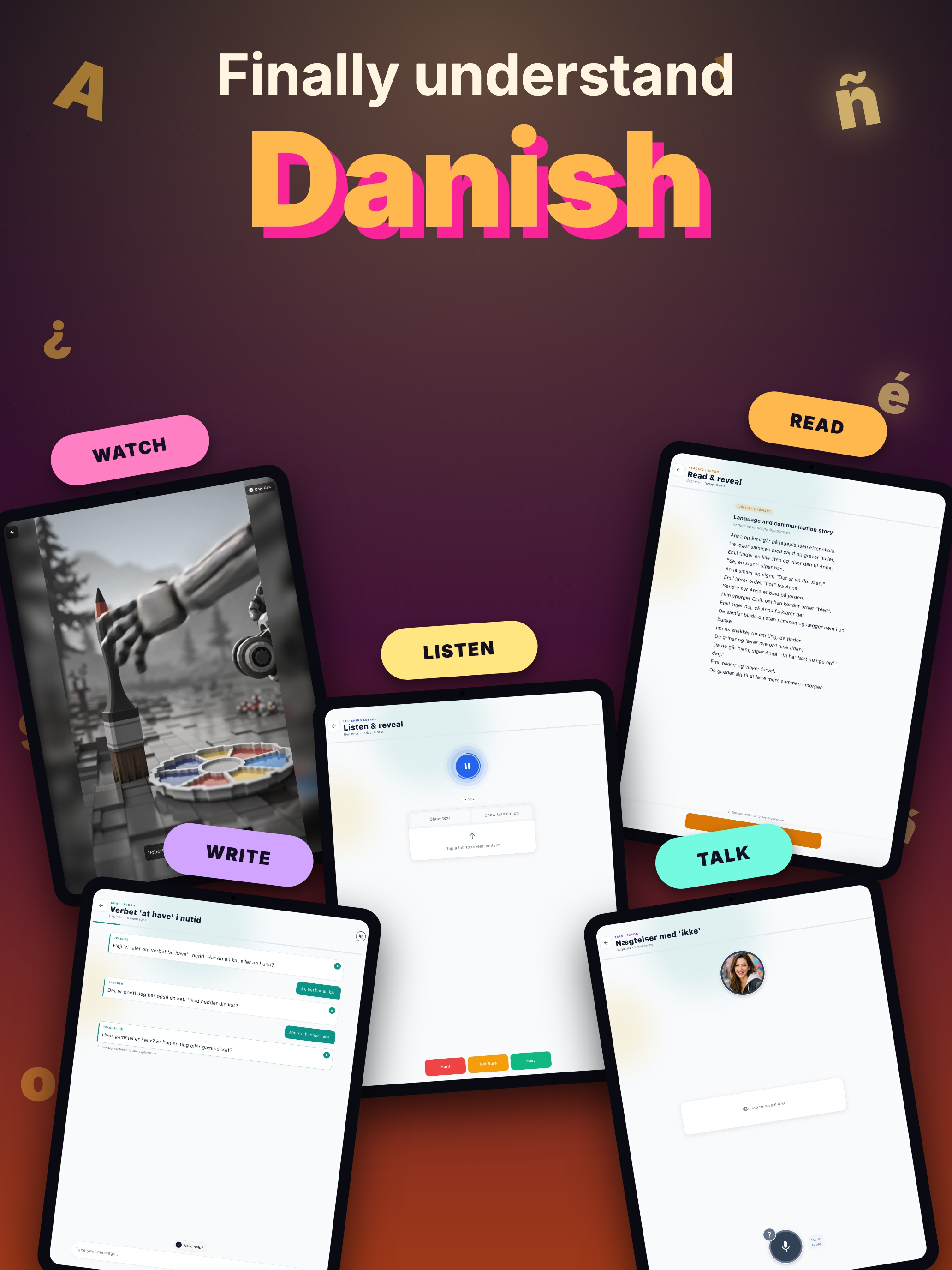 Erla: Learn Danish with AI