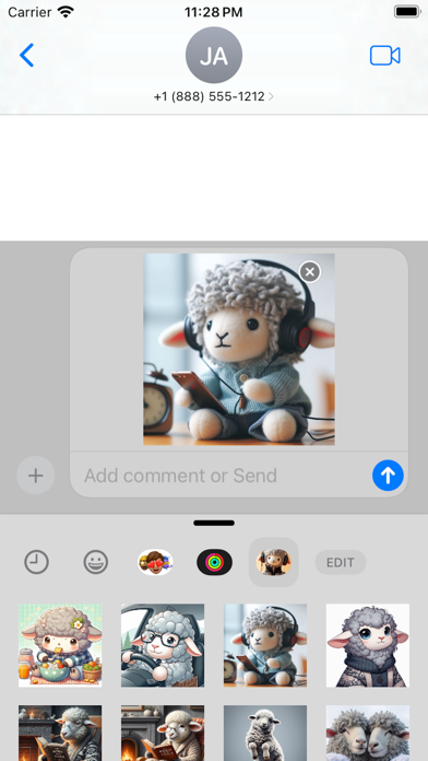 Funny Sheep stickers pack Screenshot