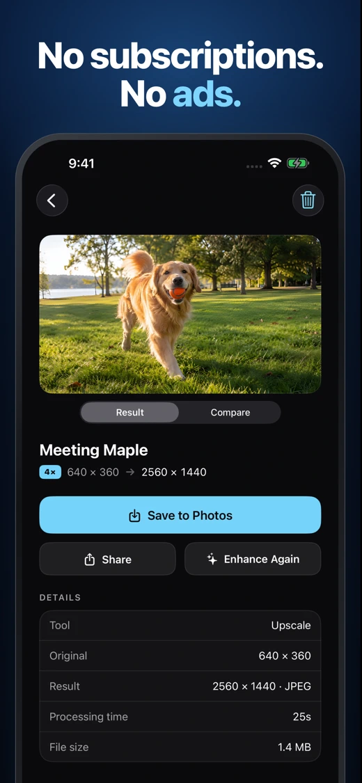 Local Photo Upscaler screenshot 2