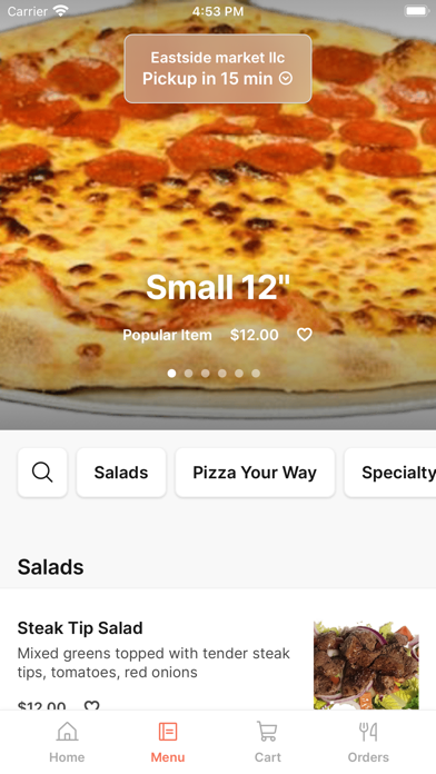 Eastside Market iPhone screenshot 2 - Food & Drink app