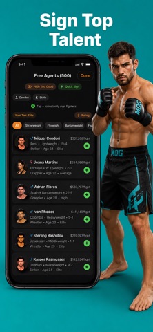 Pocket MMA iPhone screenshot